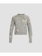 MERINO WOOL FLORAL KNIT JUMPER
