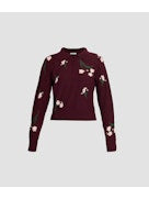 MERINO WOOL FLORAL KNIT JUMPER