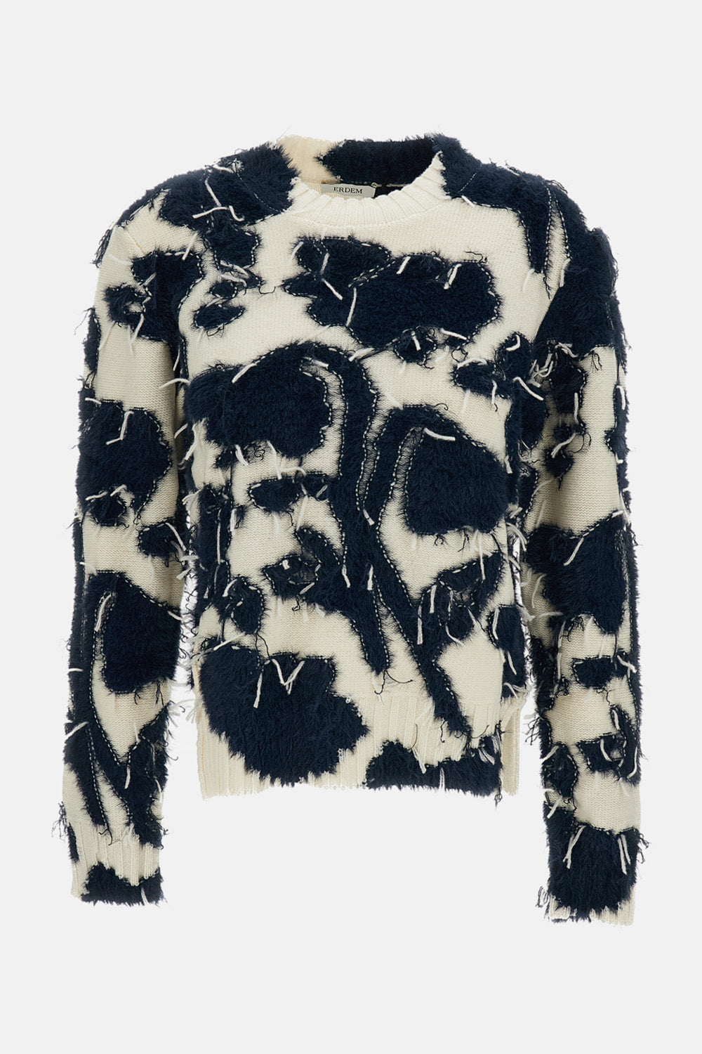 TEXTURED FLORAL KNIT JUMPER