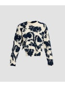 TEXTURED FLORAL KNIT JUMPER