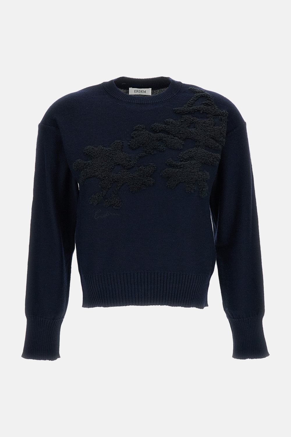 FINE MERINO WOOL FLORAL JUMPER