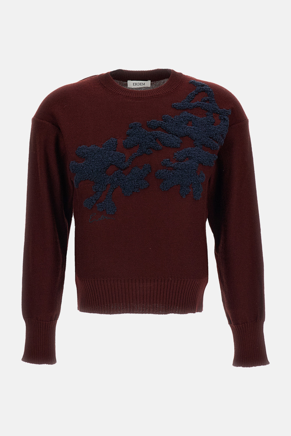 FINE MERINO WOOL FLORAL JUMPER