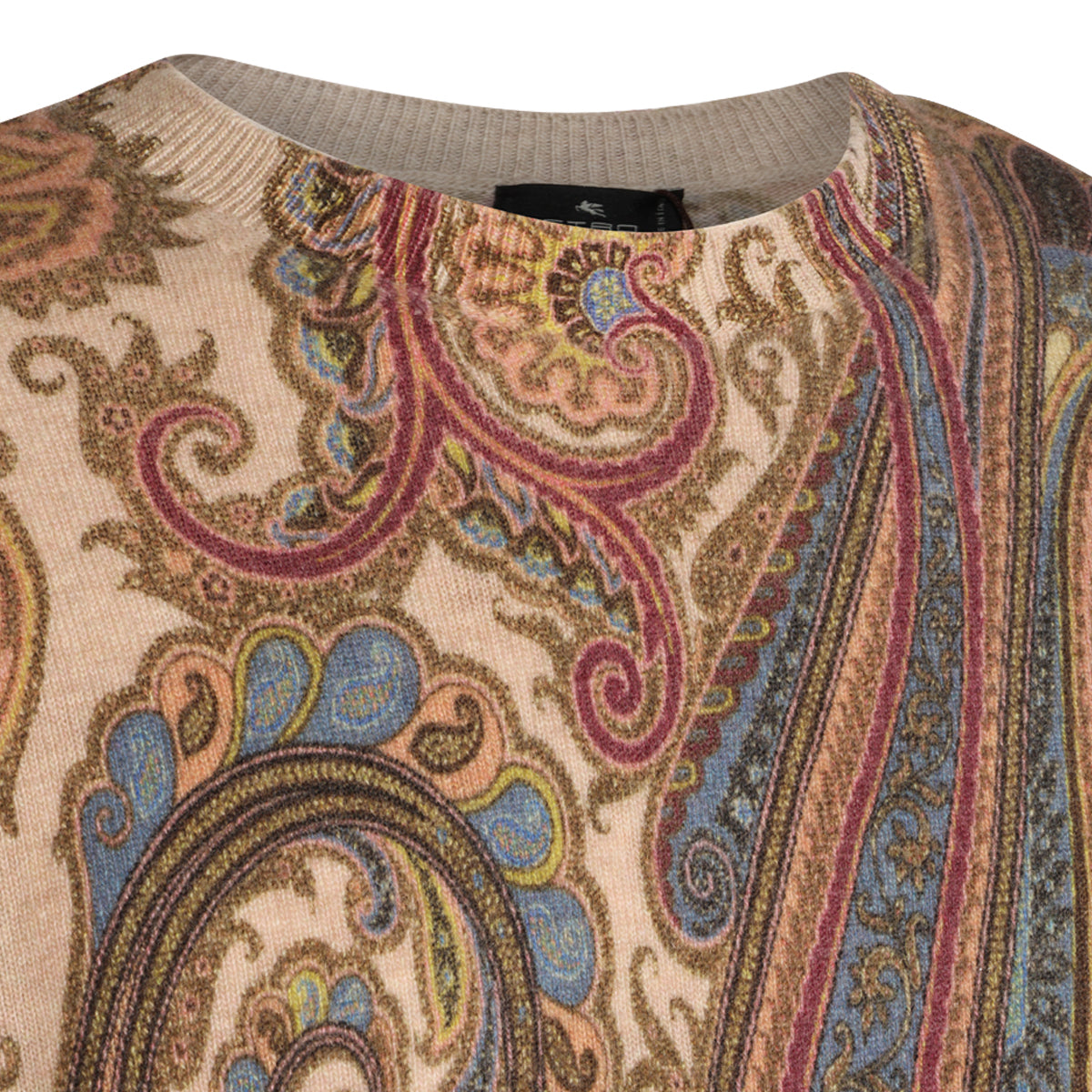 MULTICOLOR WOOL PAISLEY SWEATER