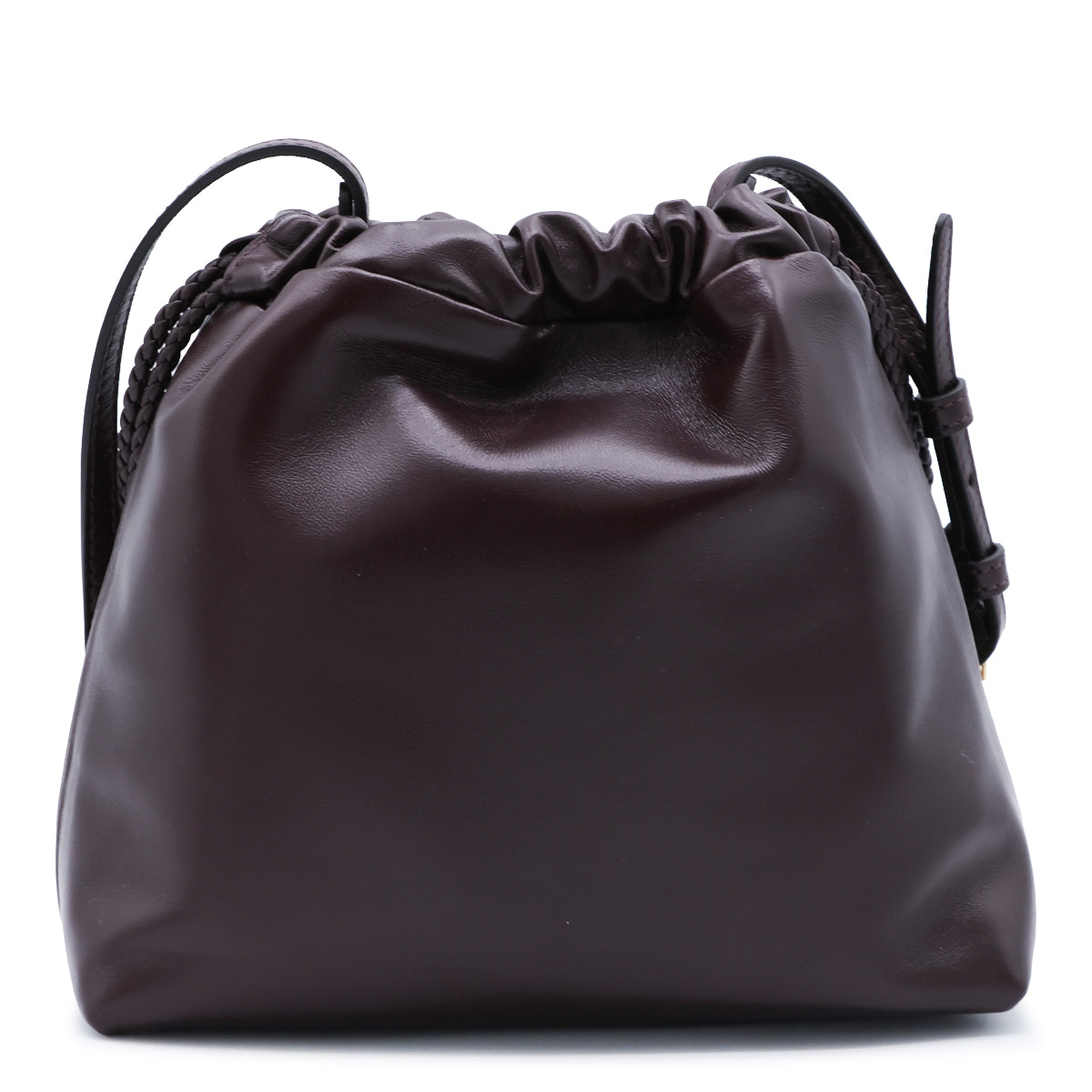 BORDEAUX LEATHER CALISPERA POUCHE BAG