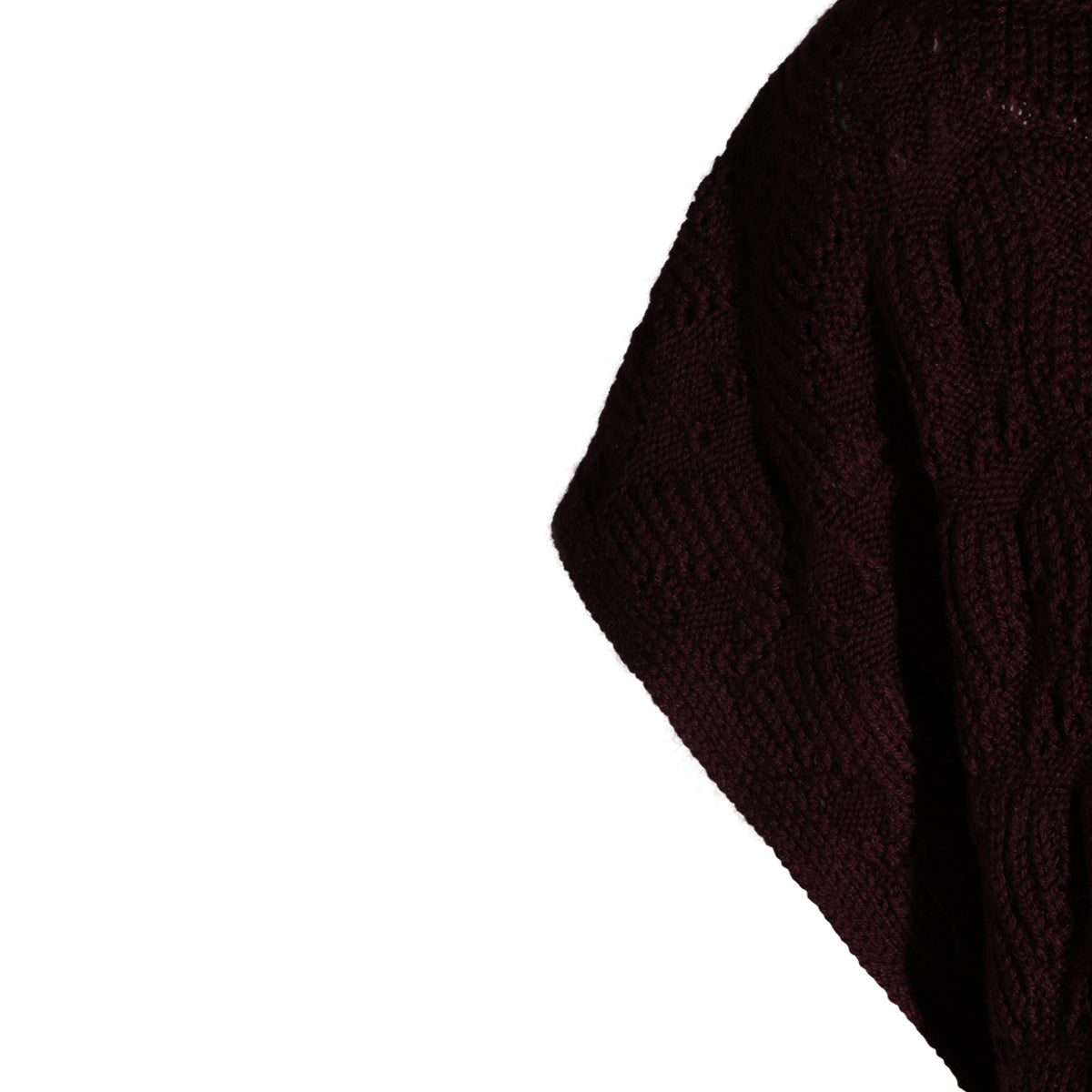 BORDEAUX WOOL BLEND SWEATER