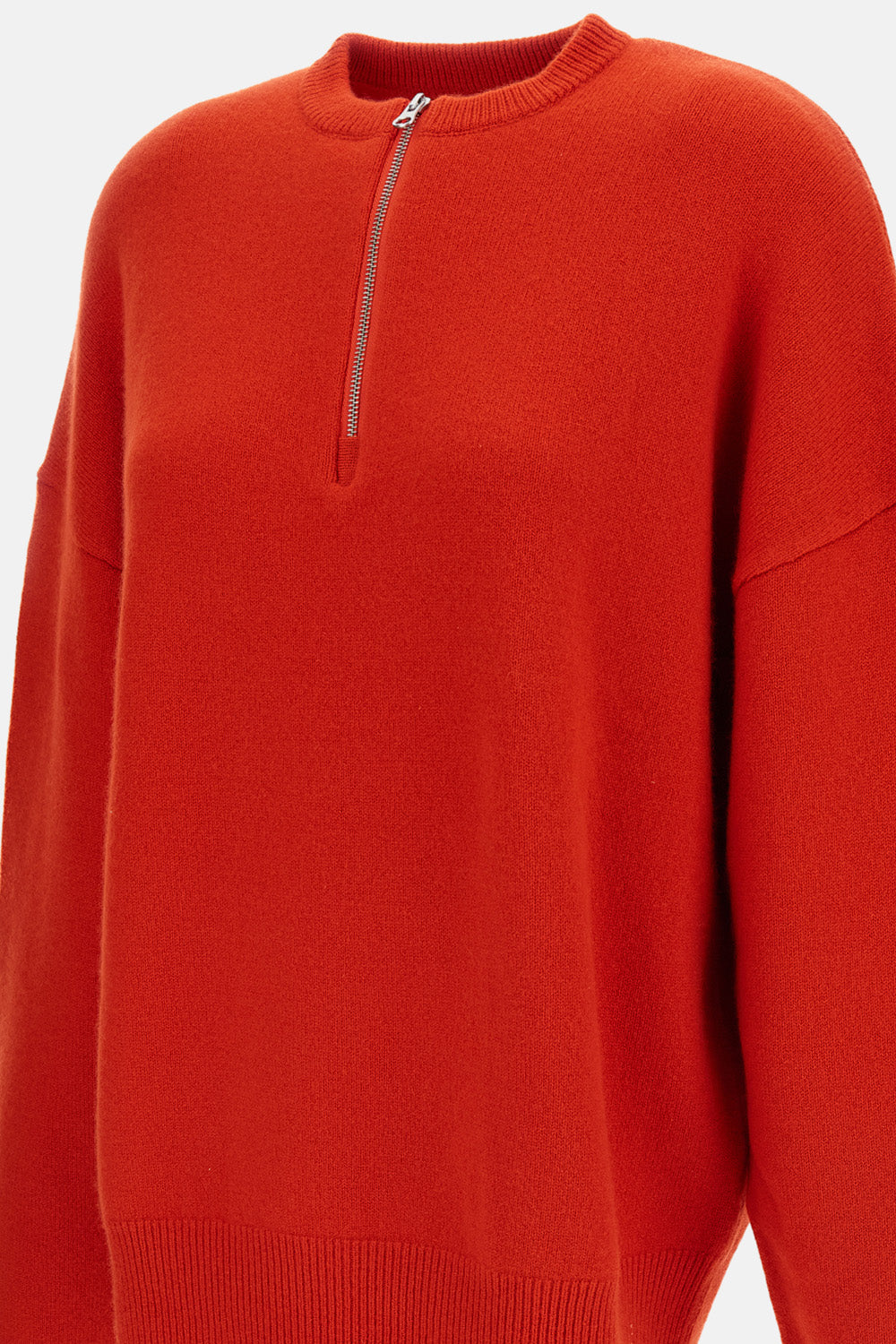N.496 LIKE ZIP-UP CREWNECK