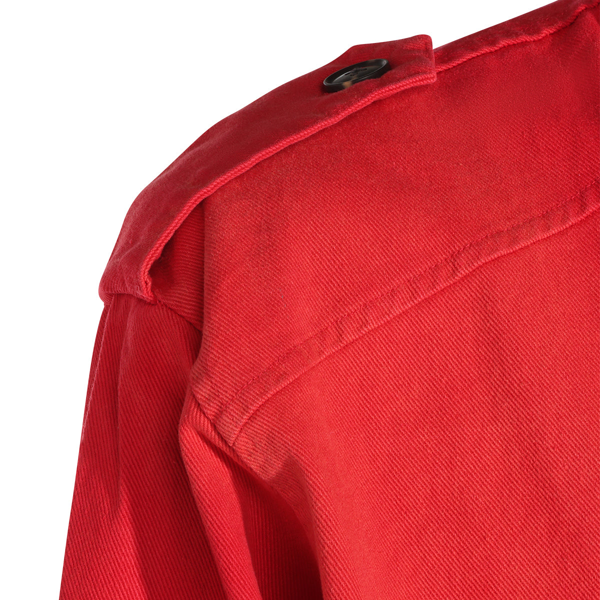 VINTAGE RED COTTON CASUAL JACKET