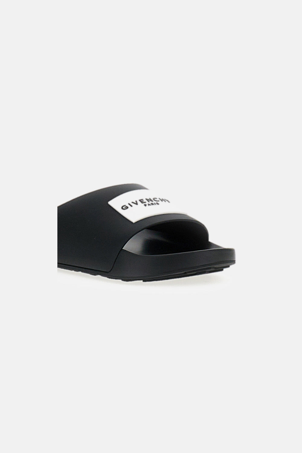 LABEL SLIDE FLAT SANDAL