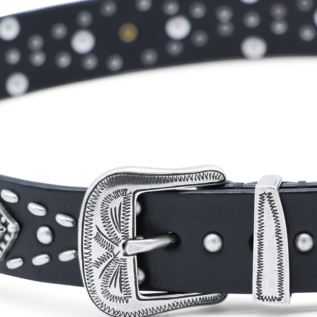 BLACK LEATHER BELT