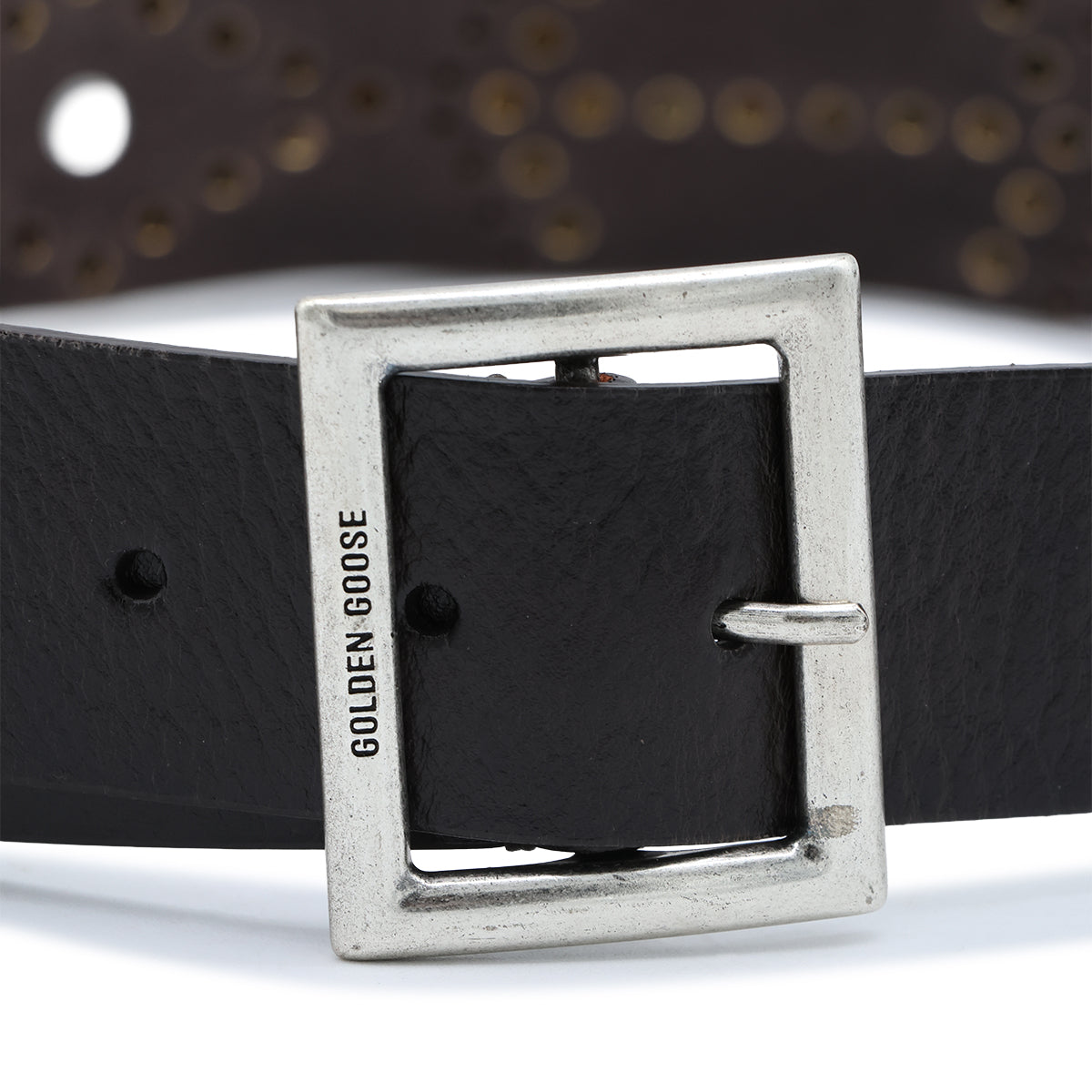 MAHOGANY AND MILK LEATHER BELT