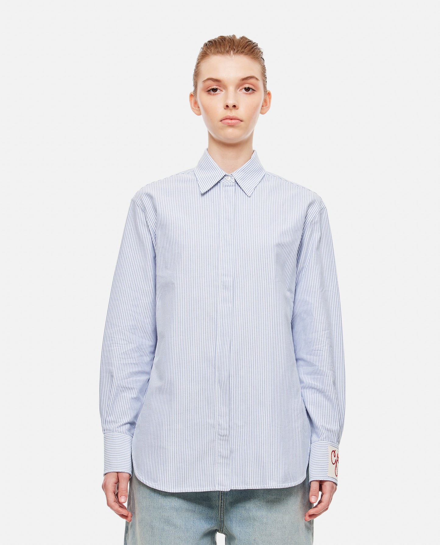 BOYFRIEND SHIRT STRIPED OXFORD COTTON