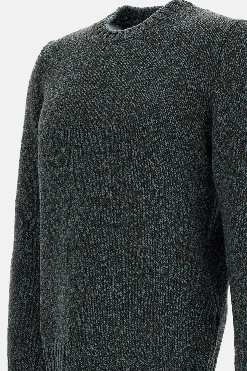 CREWNECK HERRINGBONE SWEATER
