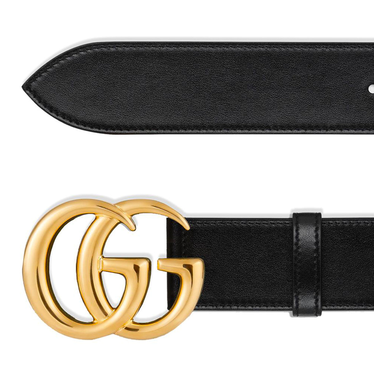 BLACK LEATHER BELT