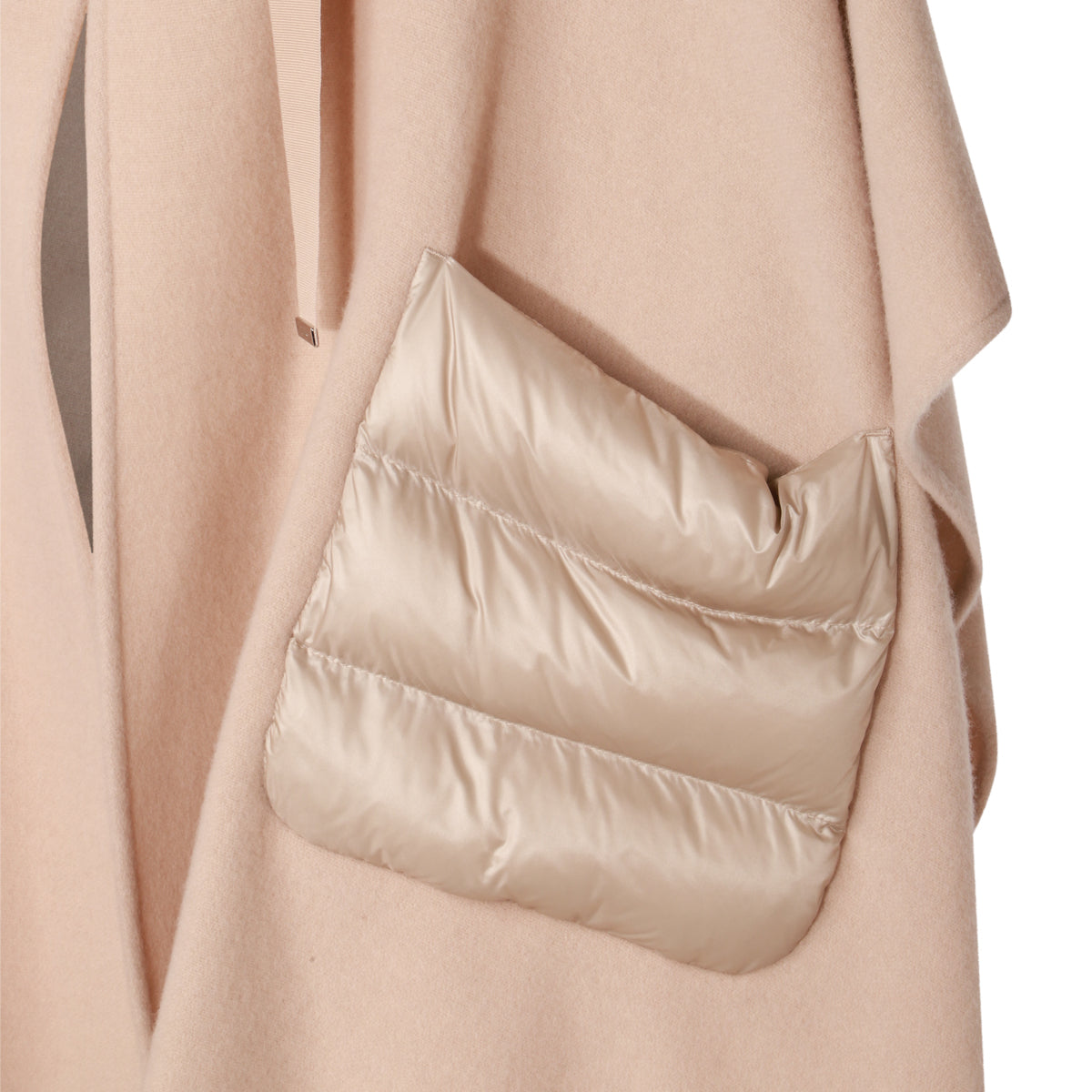 BEIGE WOOL WARMY CAPE