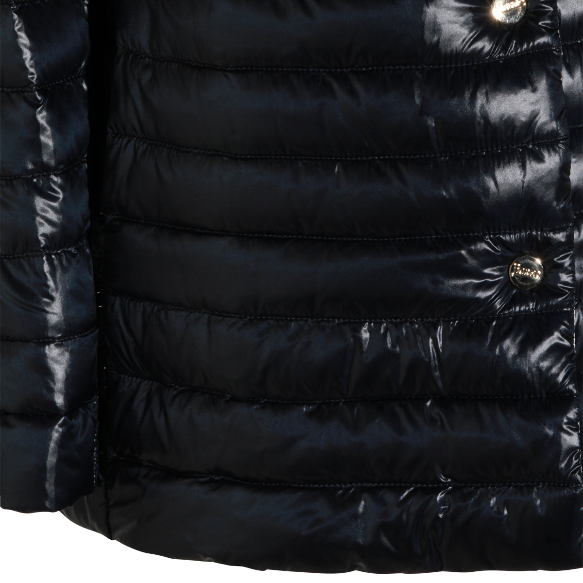 BLUE NAVY PUFFER MIDI DOWN JACKET