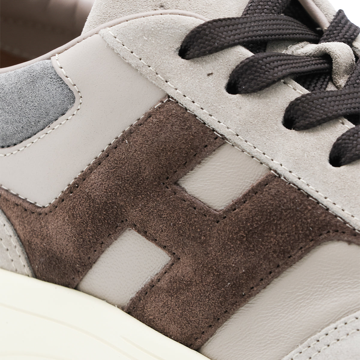 GREY AND SAND SUEDE HYPERLIGHT SNEAKERS