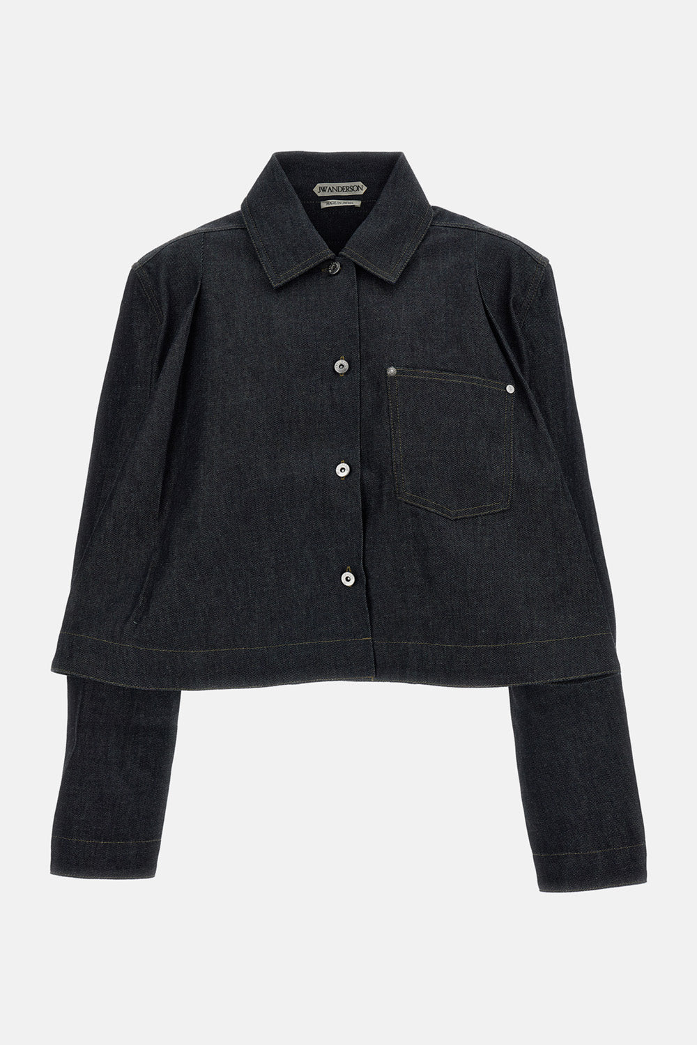 FLARE HEM DENIM SHIRT