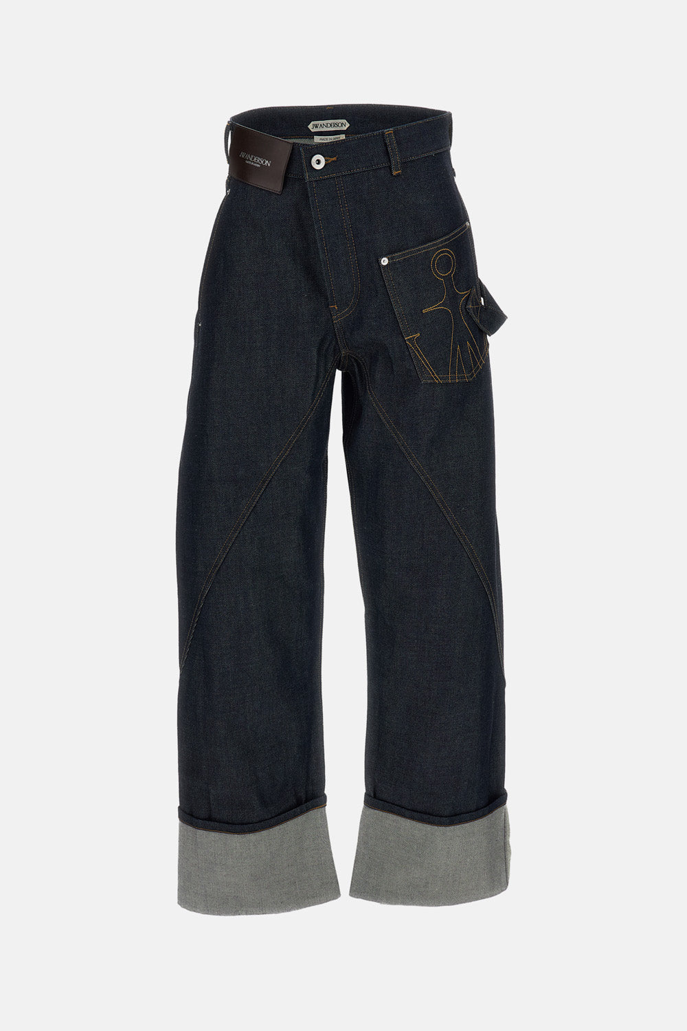 TWISTED TURN UP WORKWEAR DENIM JEANS