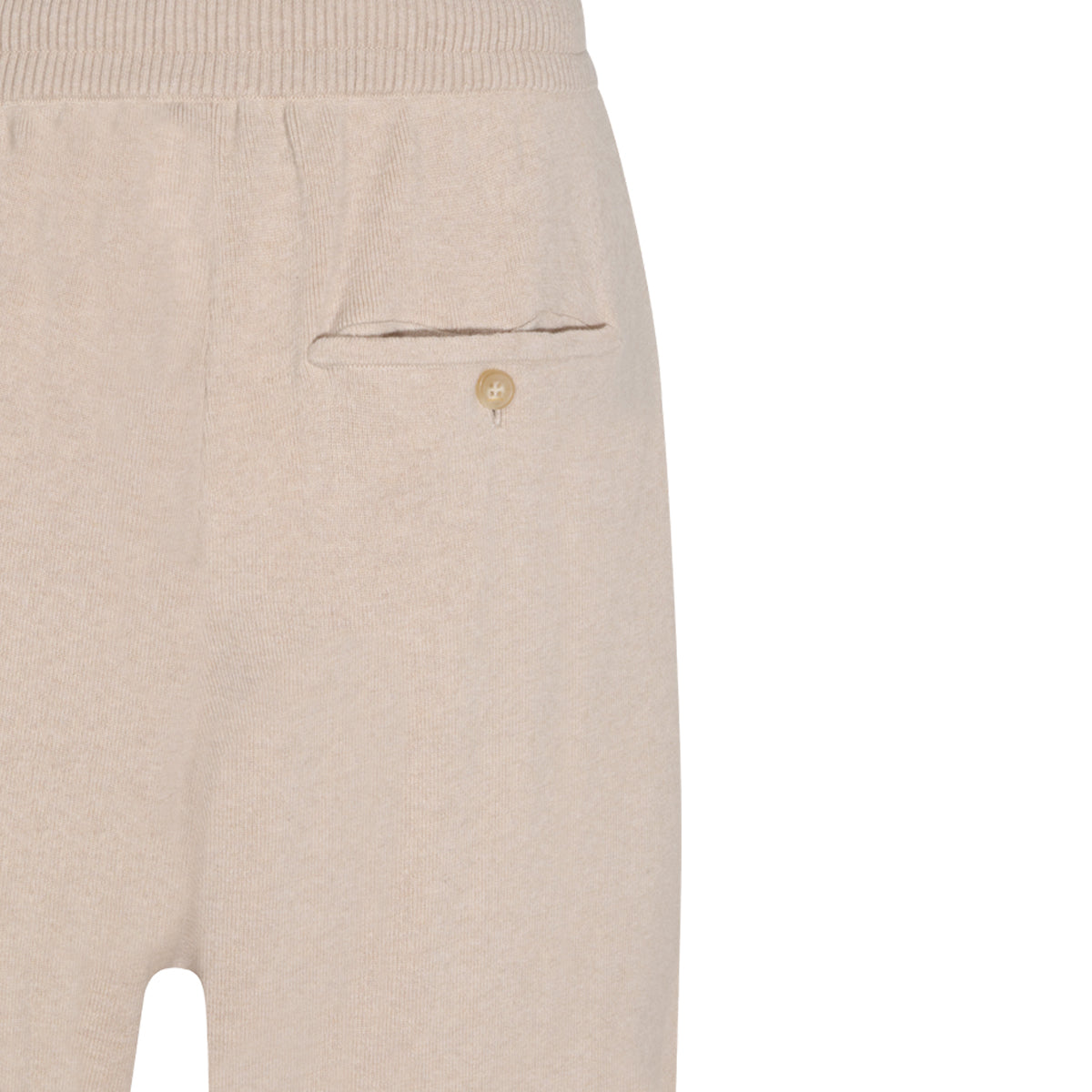 BEIGE VIRGIN WOOL AND CASHMERE BLEND PANTS
