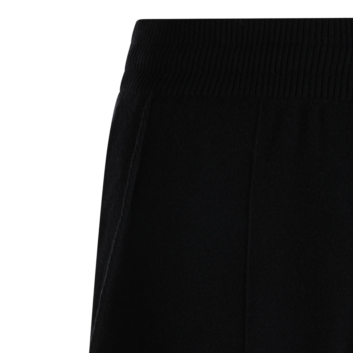 BLACK VIRGIN WOOL AND CASHMERE BLEND PANTS
