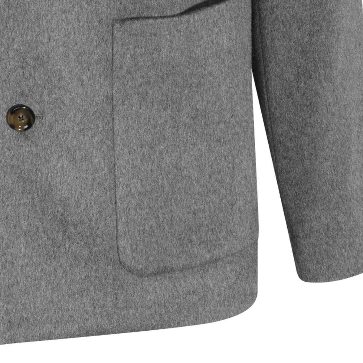 GREY CASHMERE CASUAL JACKET
