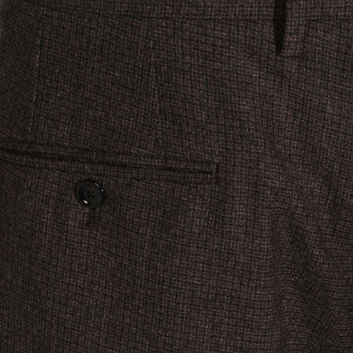 DARK BROWN VIRGIN WOOL PANTS
