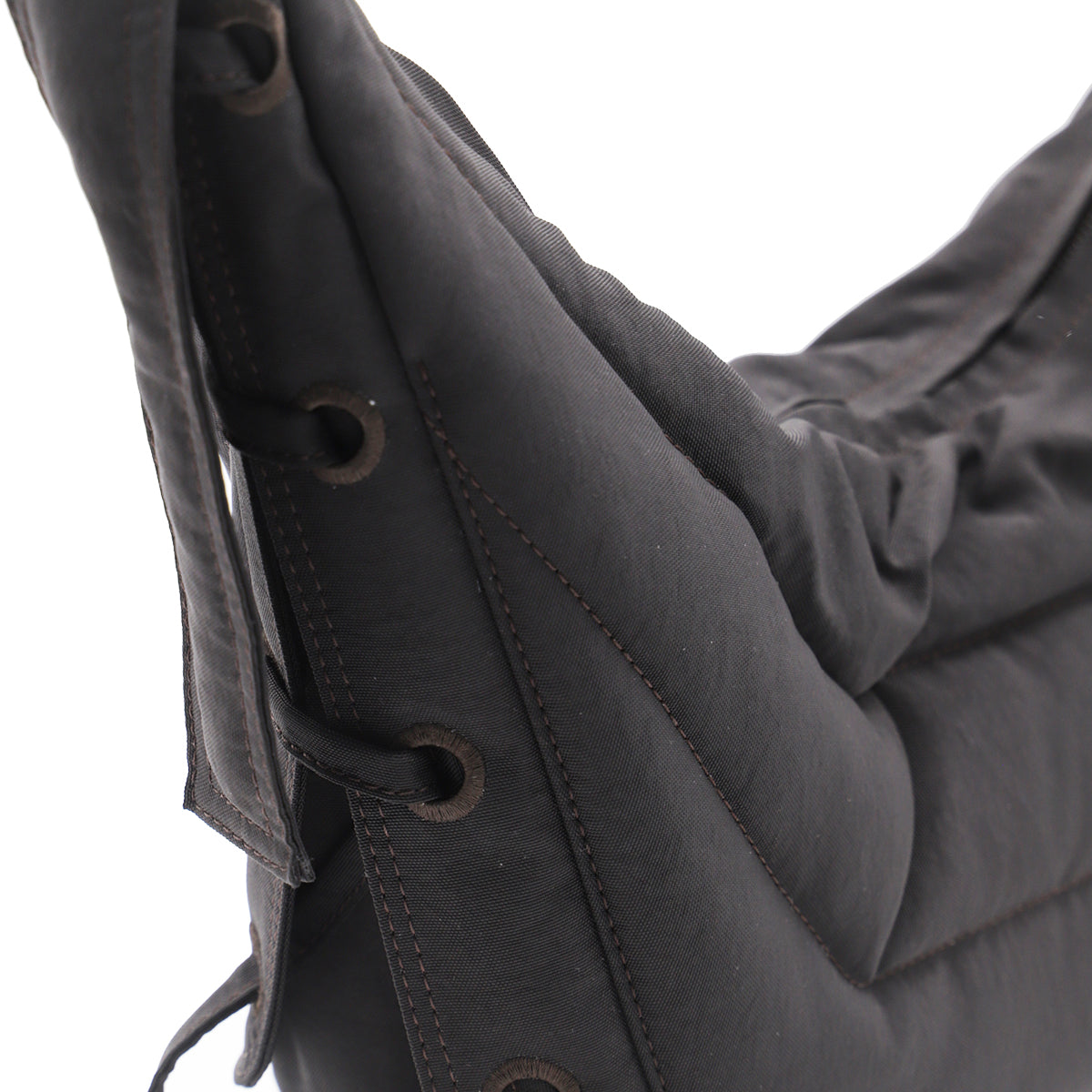DARK BROWN SMALL SOFT GAME SHOULDER BAG