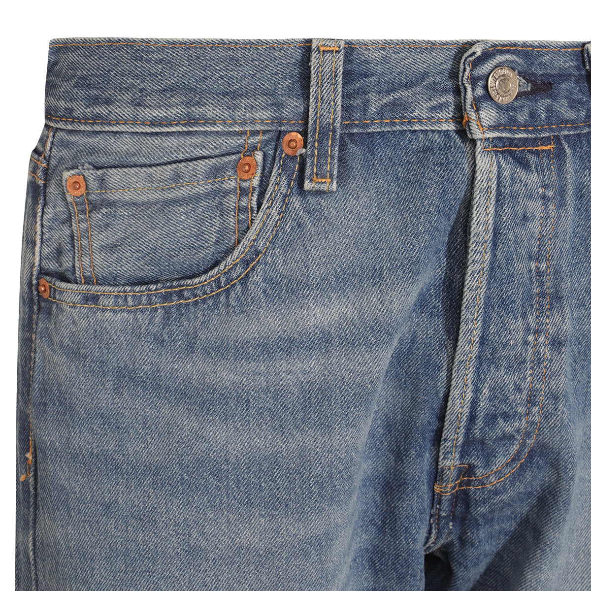 BLUE COTTON DENIM 501 JEANS
