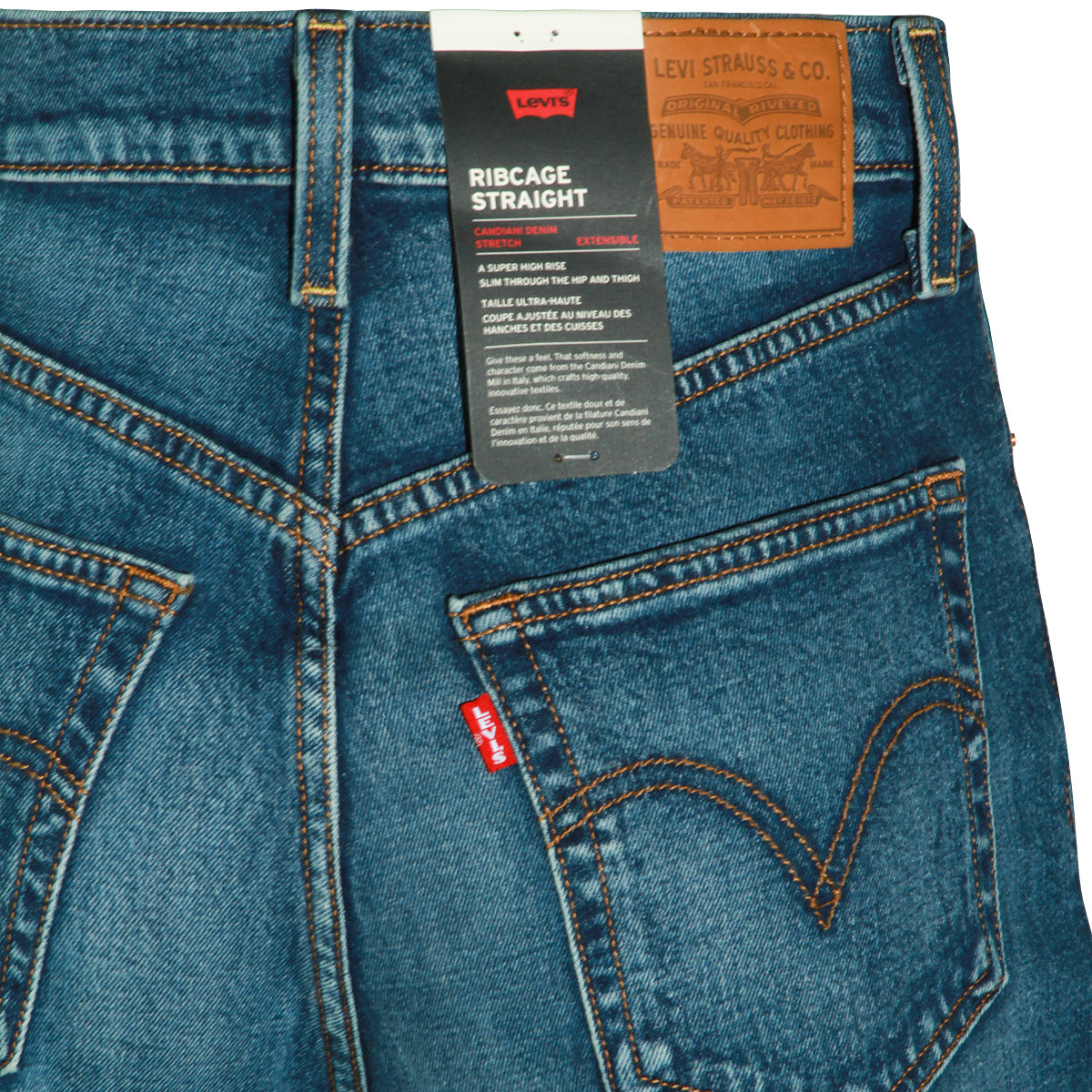 DARK BLUE COTTON DENIM JEANS