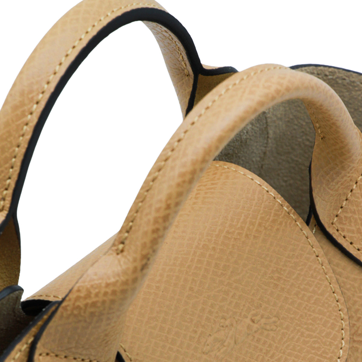 BEIGE LEATHER EPURE XS CROSSBODY BAG