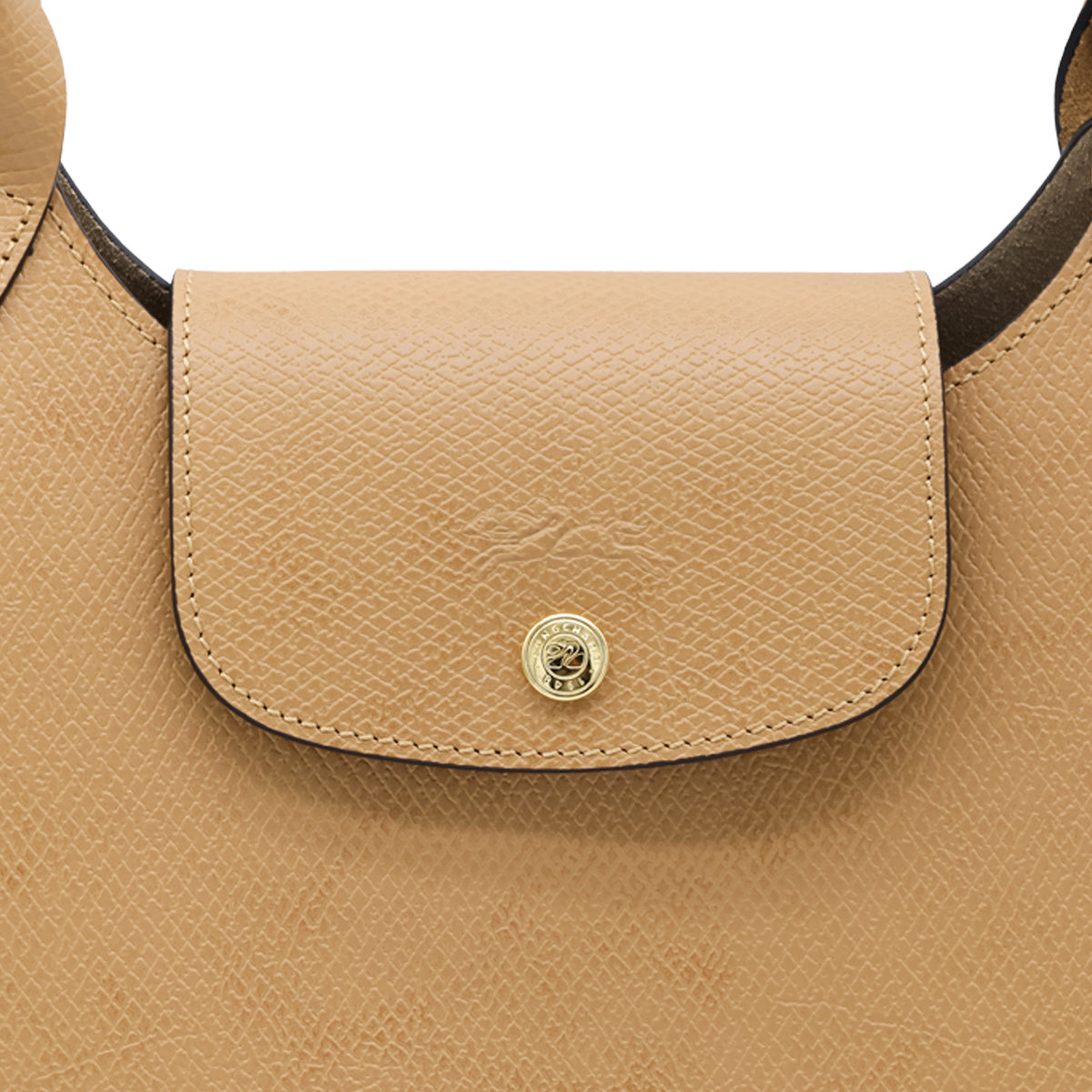BEIGE LEATHER EPURE L TOTE BAG