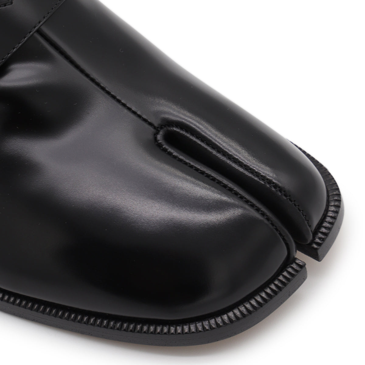 BLACK LEATHER LOAFERS