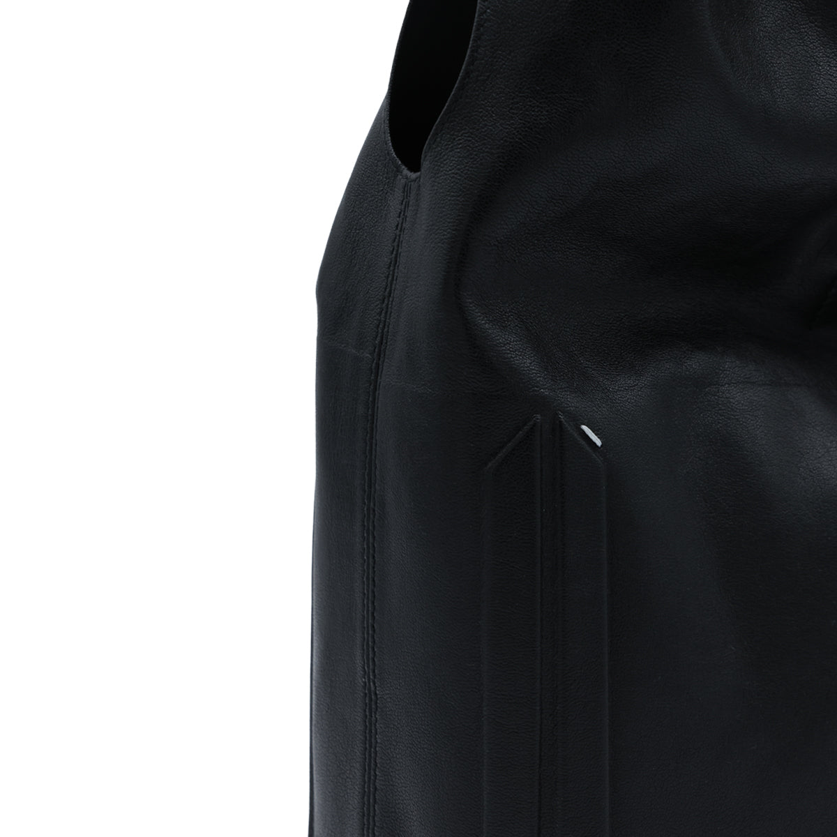 BLACK LEATHER BOX MEDIUM SHOULDER BAG