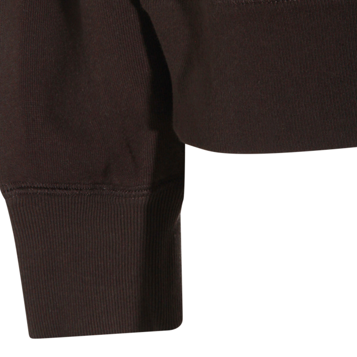 BROWN COTTON SWEATSHIRT
