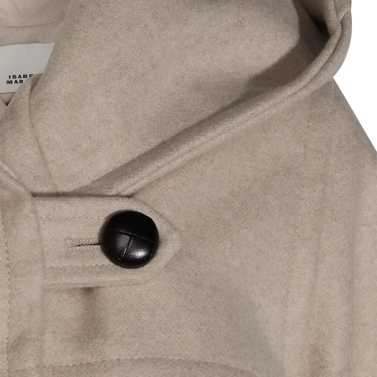 SAND WOOL AND CASHMERE BLEND TRIXIE CASUAL JACKET