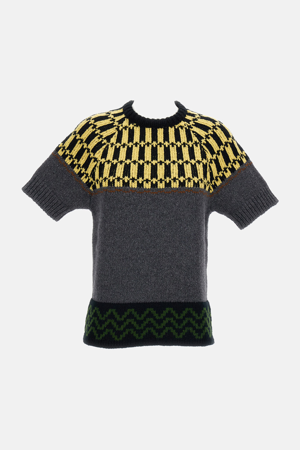 CREW NECK KNIT T-SHIRT