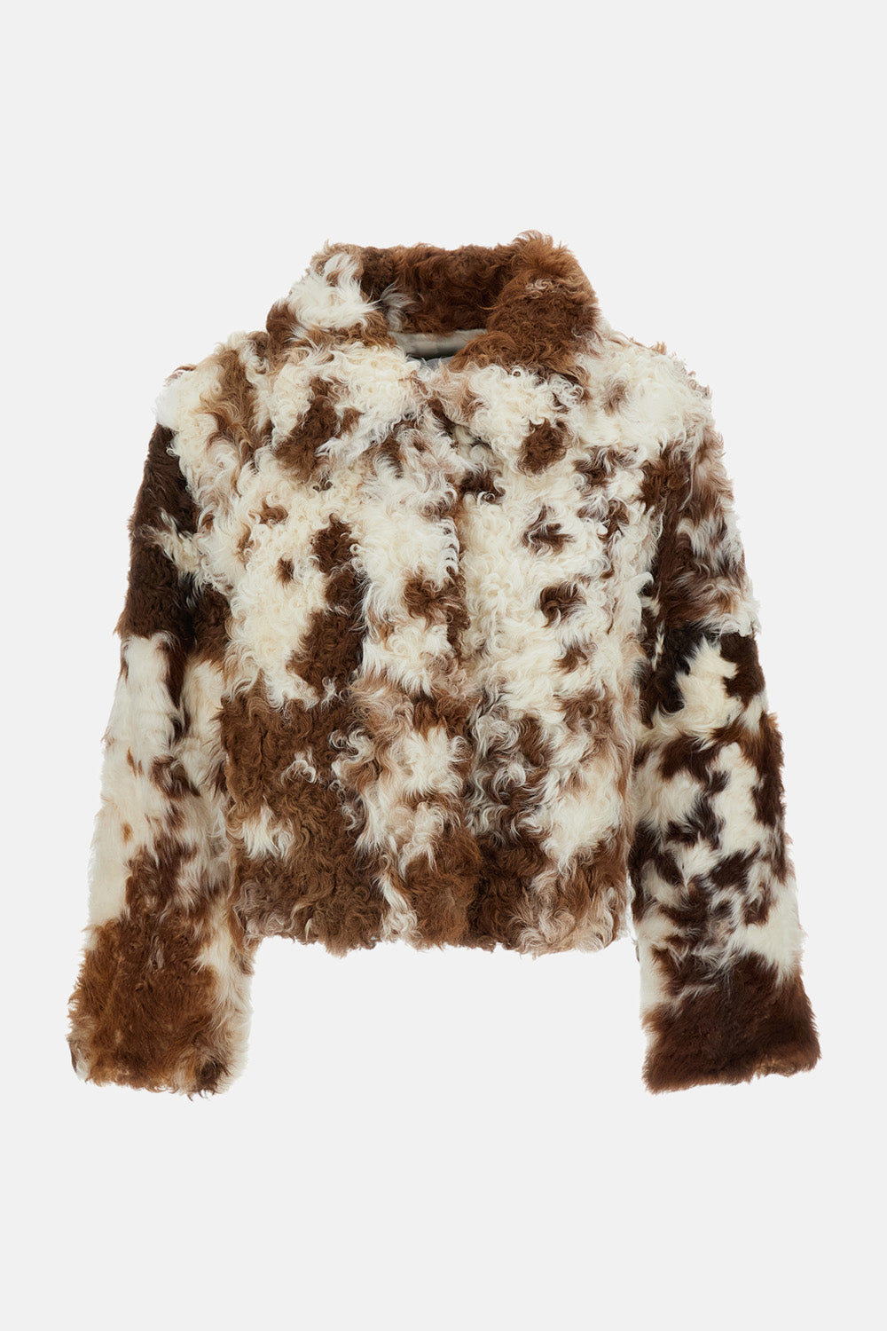 CURLY SHEEP SHEARLING NATURAL JACKET