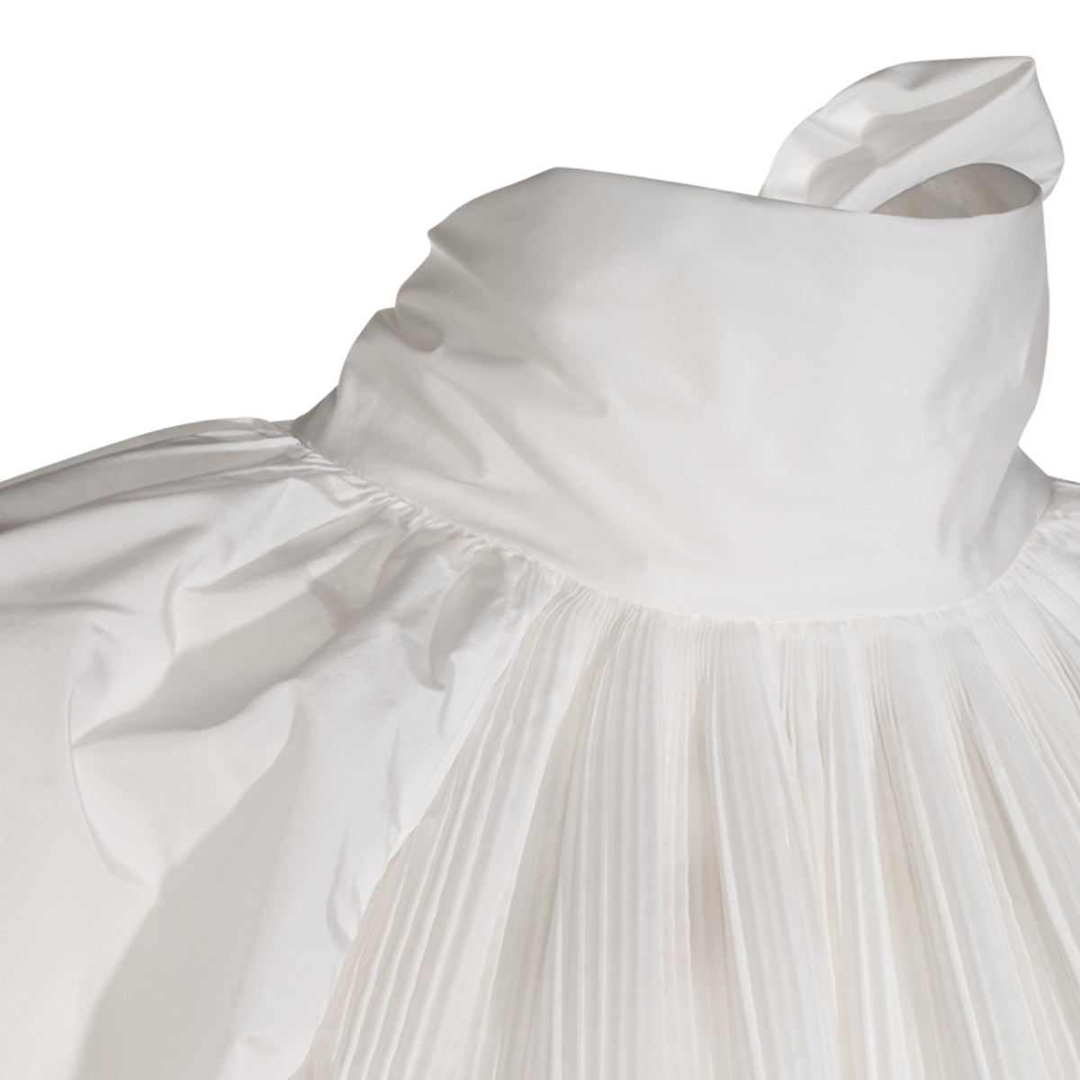 WHITE SILK BLEND VALLE SHIRT