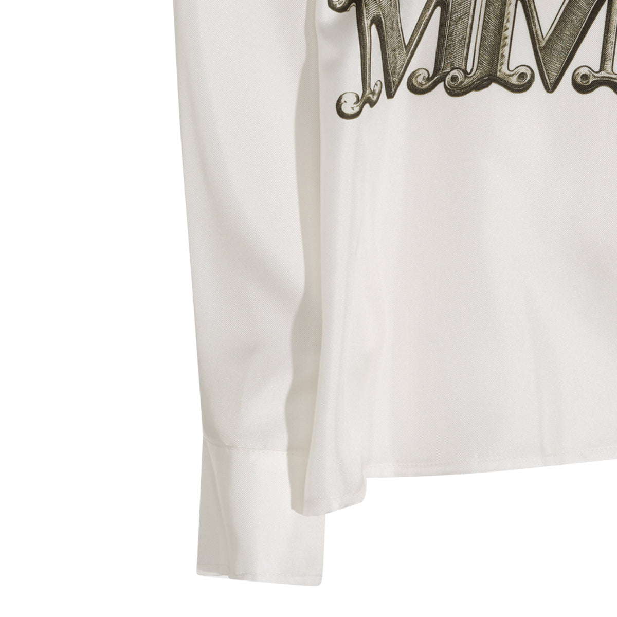 WHITE AND BLACK SILK FILTRO SHIRT