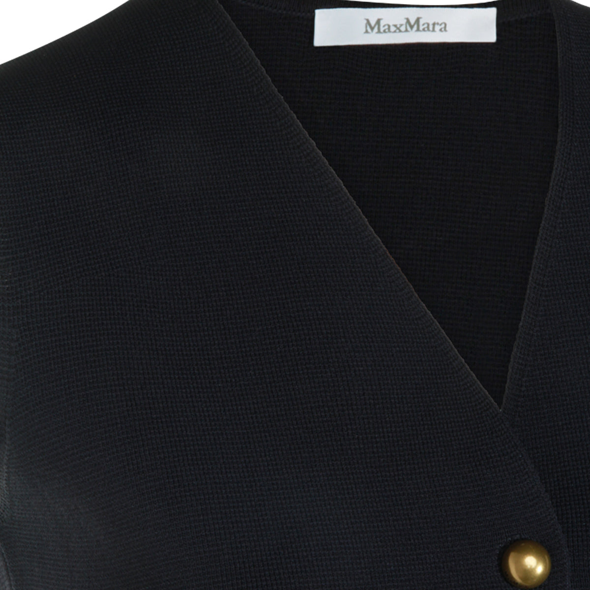 NAVY VISCOSE GOLA VEST TOP