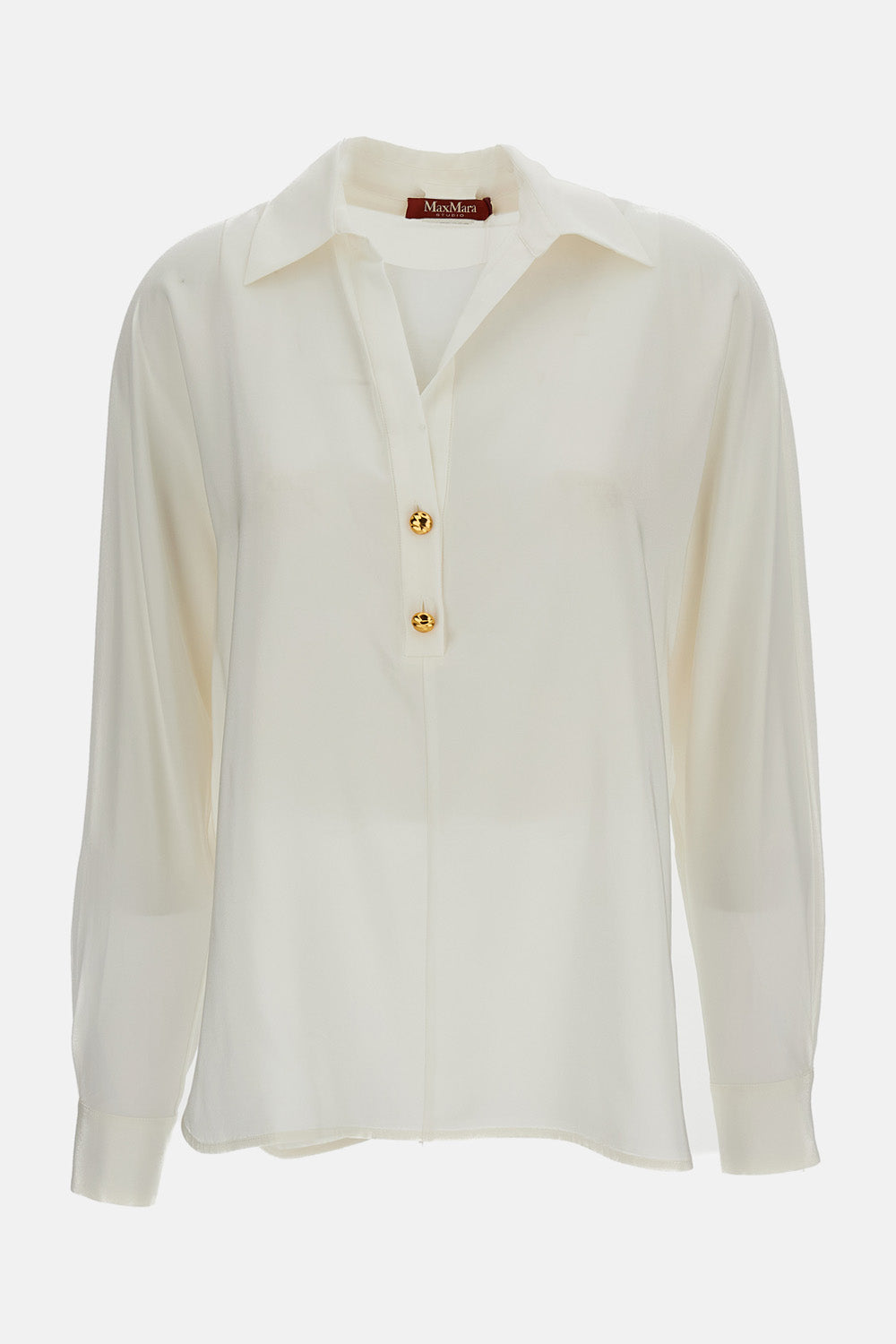 CRÊPE DE CHINE POLO SHIRT