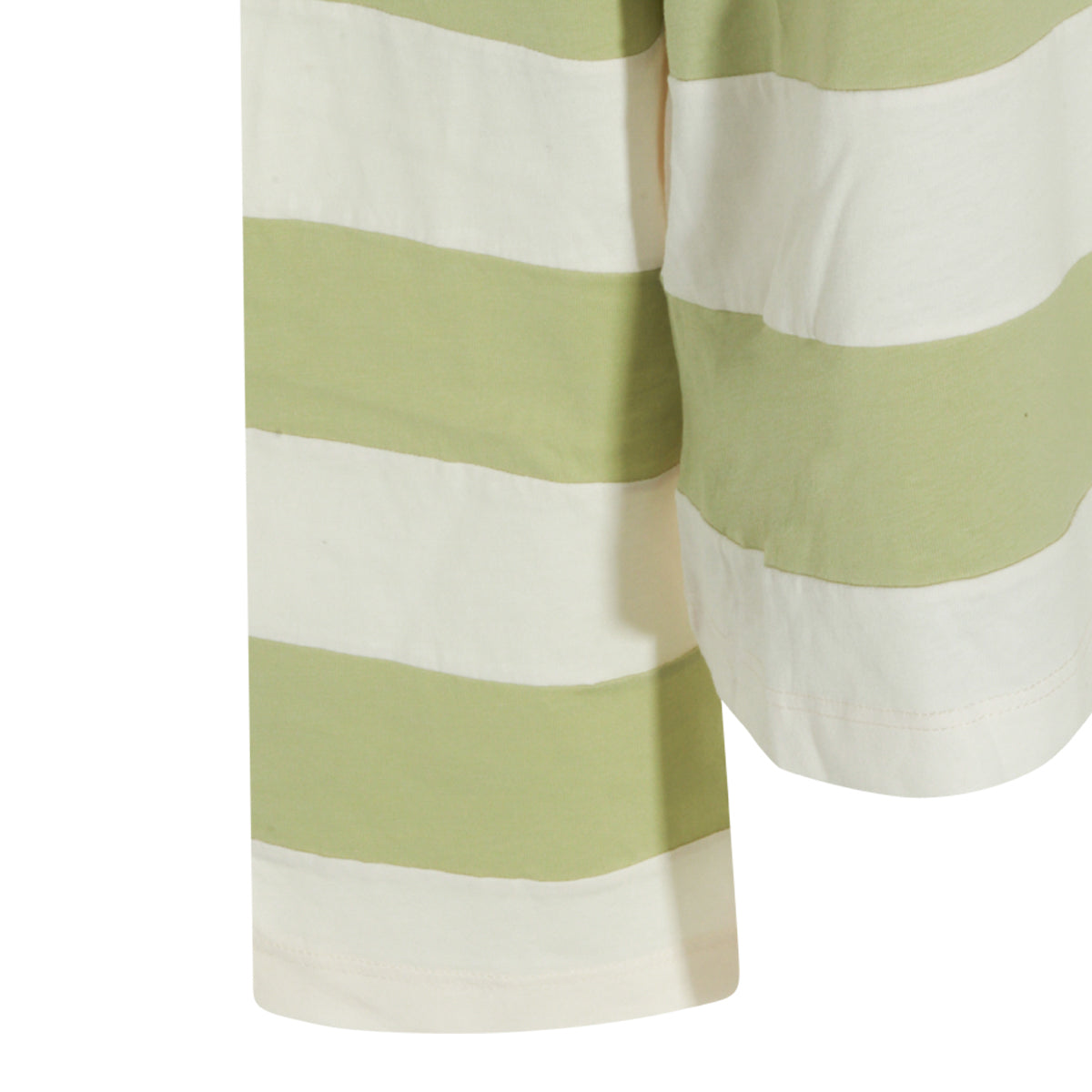 AGAVE AND IVORY COTTON STRIPED POLO SHIRT