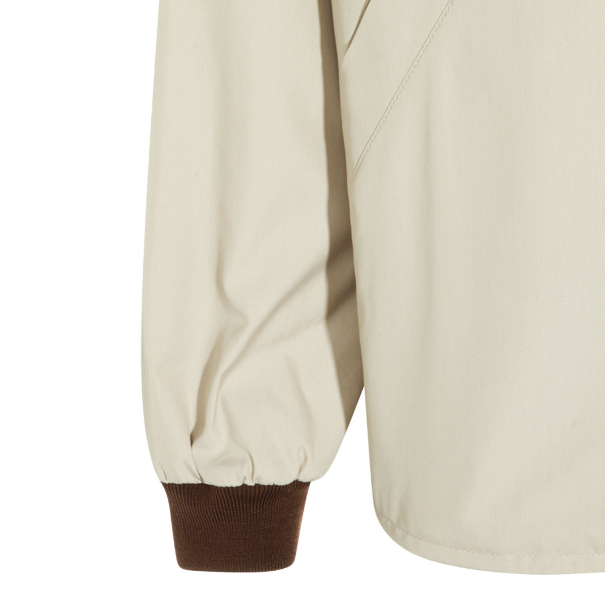 IVORY COTTON BLEND CASUAL JACKET