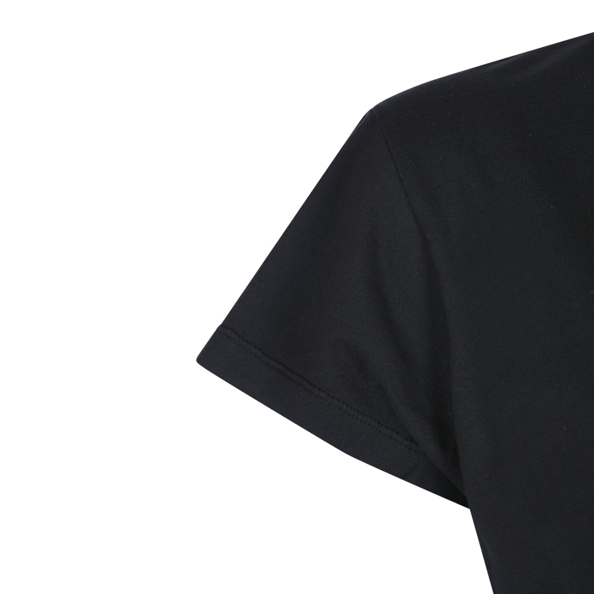 BLACK COTTON T-SHIRT