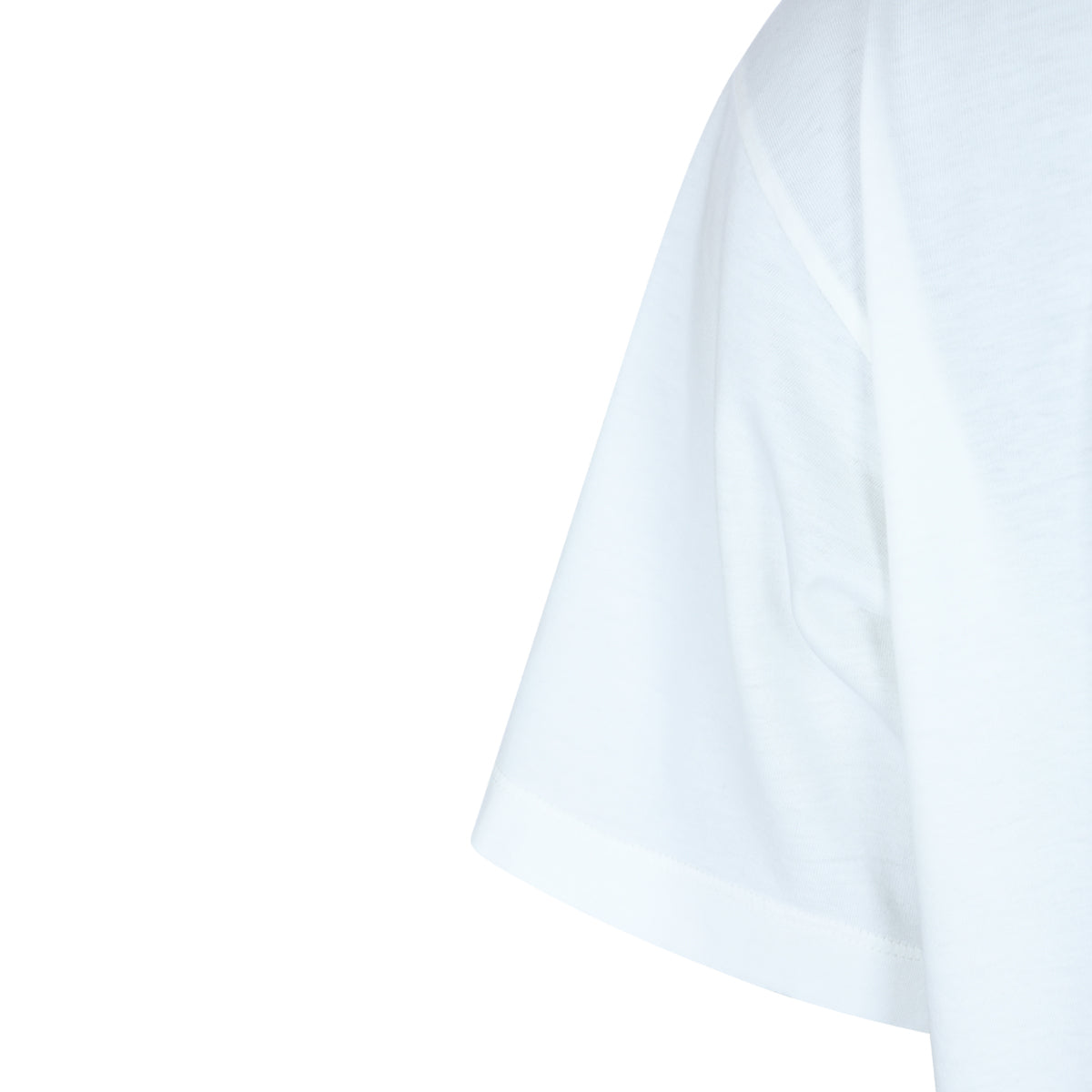 WHITE COTTON OVERDYED T-SHIRT