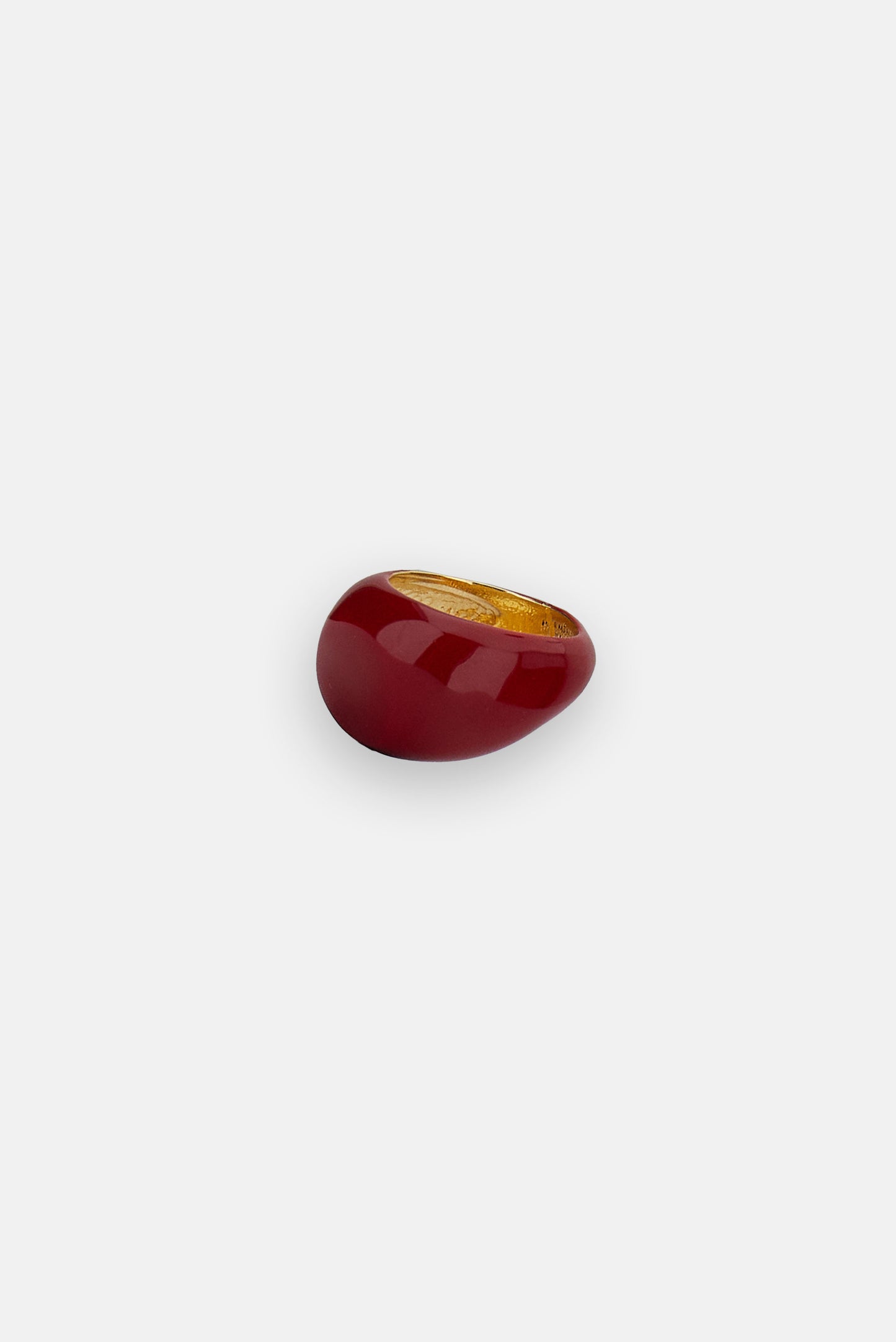 ENAMELED CHEVALIER RING