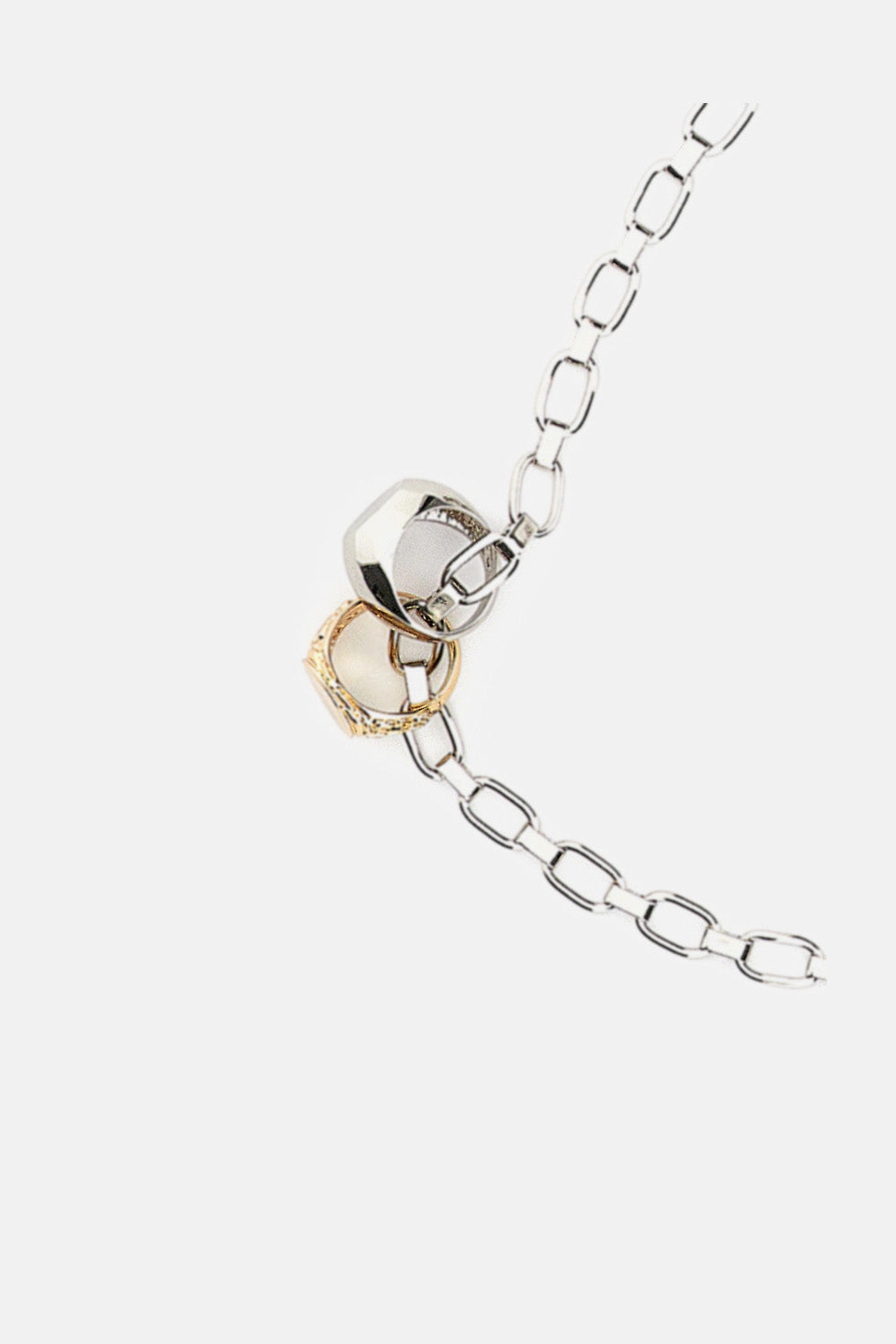 MODULÉE CHAIN NECKLACE WITH DOUBLE RING CHARMS