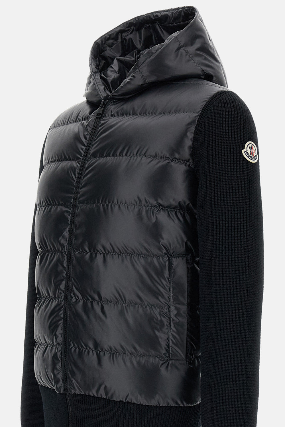 PADDED HOOD CARDIGAN JACKET