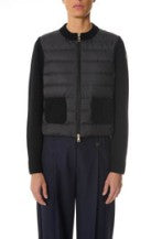 PADDED KNIT CARDIGAN