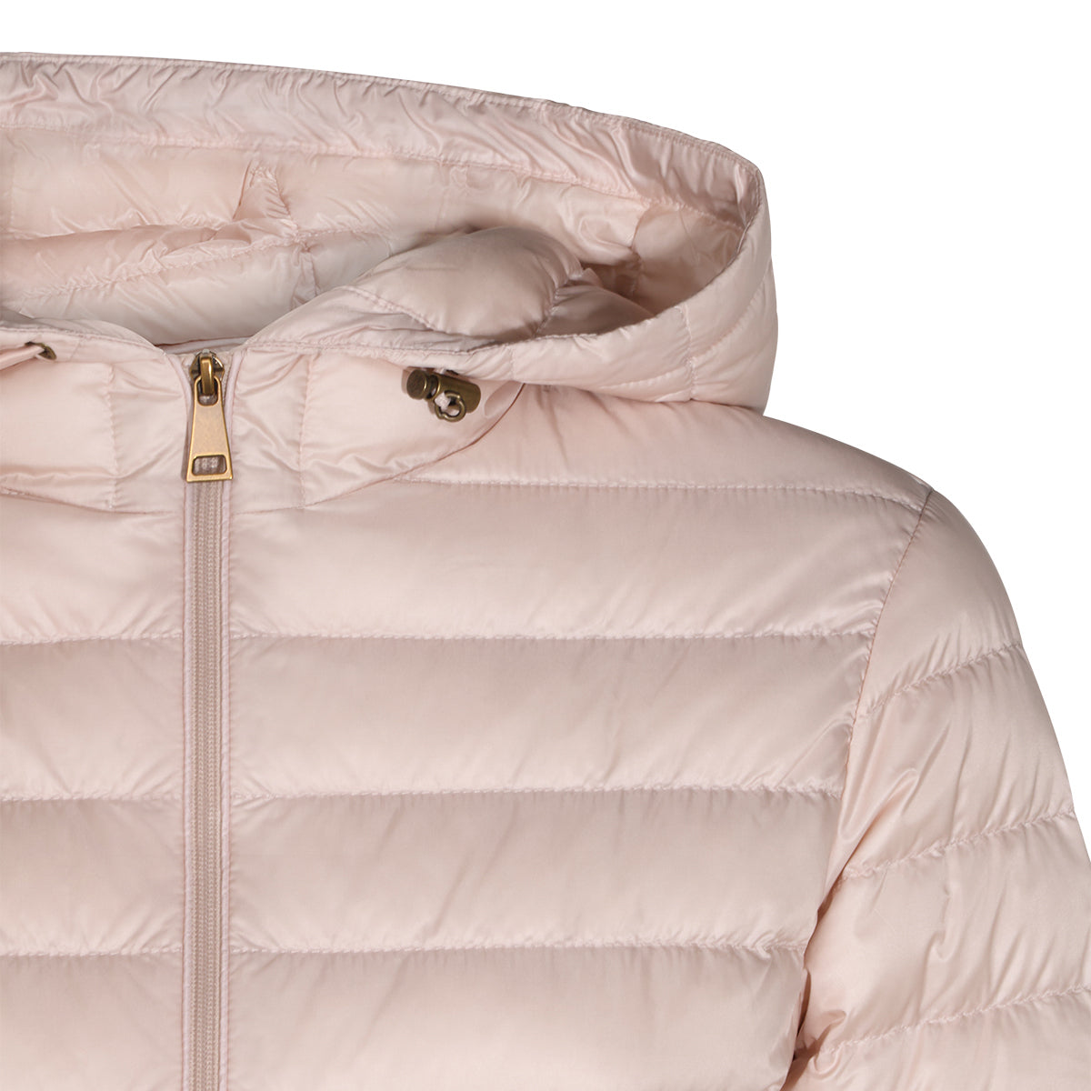 PINK PUFFER IGERLHOOD DOWN JACKET